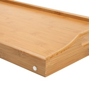 Mesa de centro personalizada Natural, <span class=keywords><strong>bandeja</strong></span> <span class=keywords><strong>plegable</strong></span> de bambú para desayuno - Product Image 4