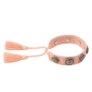 Bohemian Tassel <b>Bracelet</b> Women's Alloy Chain Link <b>Bracelet</b> Antique Silver Plated Zircon Inlay Gift Jewelry - Product Image 4