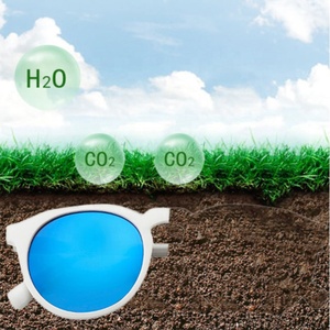 <span class=keywords><strong>Gafas</strong></span> <span class=keywords><strong>de</strong></span> <span class=keywords><strong>sol</strong></span> personalizadas y reciclables biodegradables, a la moda, respetuosas con el medio ambiente, con marco blanco PLA - Product Image 4