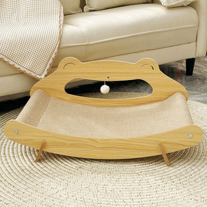 Cama para Gatos <span class=keywords><strong>de</strong></span> Sisal, Tipo Cueva, Cómoda, Antideslizante, Grande, Multifuncional, Universal, en Forma <span class=keywords><strong>de</strong></span> Rana, Sofá Reclinable, Desmontable - Product Image 5