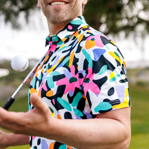 लक्जरी 180 ग्राम पॉलिएस्टर कपड़े गोल्फ पोलो शर्ट त्वरित शुष्क 4 तरह से खिंचाव पतला कस्टम लोगो उच्च गुणवत्ता मुद्रित तकनीक - Product Image 5