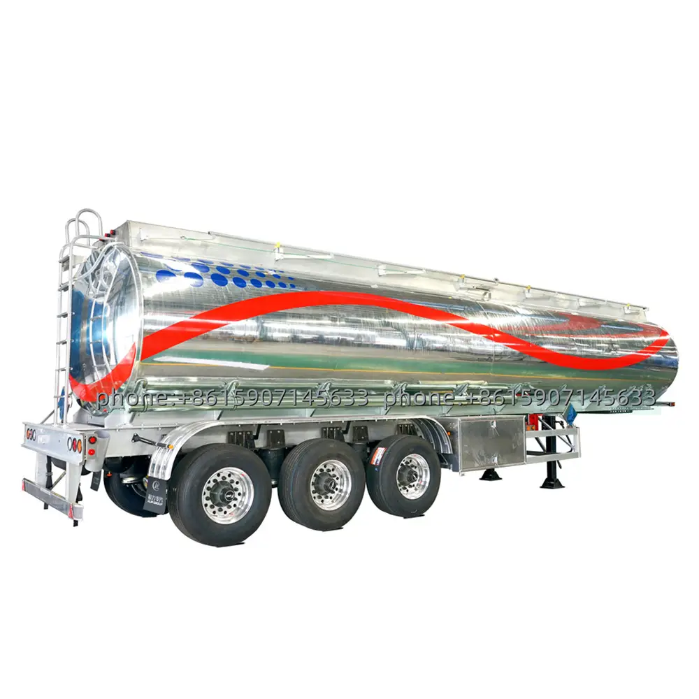 Fuel Tanker Tank Trailer for Sale Diesel fueloline Fuel Oil Truck Semi Trailer Aluminum Used New Customized Semi-trailer