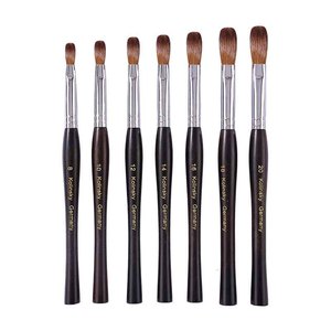 Pinceau à ongles en acrylique Kolinsky avec manche en bois personnalisé, pinceau professionnel pour extension de poudre acrylique, pinceau à ongles pour manucure en salon - Product Image 1