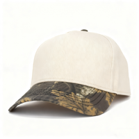Topi Baseball 5 Panel Sublimasi Motif Camo Real Tree Terry Dot Pria Wanita 2 Warna Topi Golf Bordir Custom Cetak Logo