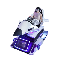 Simulador de Vuelo de Helicóptero VR Educativo para Interiores, Máquina de Juegos de Arcade, Construcción de Acero, Aluminio y Fibra de Vidrio, Movimiento 3DOF