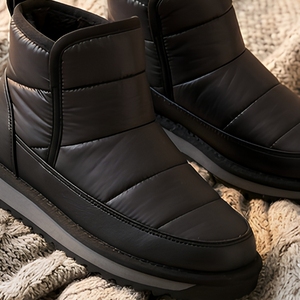 Bottes pour femme en cuir de vache noir doré - Product Image 4