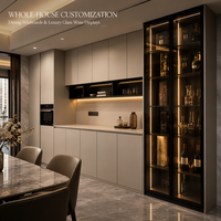 Armoires Modulaires Gris Clair Sur Mesure, Tiroirs de Rangement Intelligents, Conception Directe d'Usine pour Toute la Maison