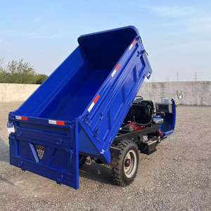 Tricycle à benne basculante diesel pour travaux d'ingénierie Compatible avec le mini-chargeur Véhicule de transport à haute capacité de charge - Product Image 4