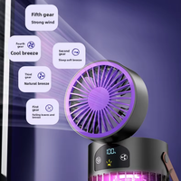 Ventilateur de camping 2-en-1 avec lampe anti-moustiques, piège à insectes portable pour le camping en plein air et l'usage domestique