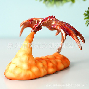 Fire Breathing Dragon Night Light Resin Craft Led Desk Lamp Warm White Light Tap <b>Control</b> <b>USB</b> Powered Home Decor Gift - Product Image 4