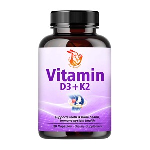 Cápsulas de Vitamina D3 K2 OEM ODM que Aseguran una Absorción Efectiva del Calcio y una Deposición en los Lugares Adecuados para Mejorar la Salud - Product Image 1