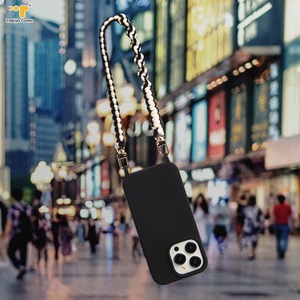 カスタムコットンメタルチェーンスマホストラップ（白ロゴ入り、低MOQ、ユニバーサル携帯電話アクセサリーストラップ、2026年モデル） - Product Image 5