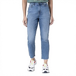 Jeans en denim pour femmes en gros – Coton/Spandex, coupe skinny évasée, délavé, respirant, écologique, couleur bonbon, décontracté, qualité supérieure - Product Image 2