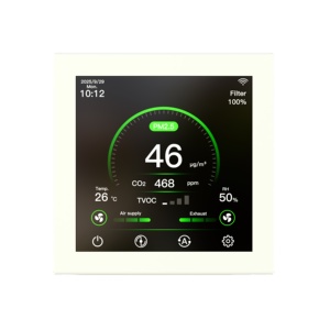 4 inch LCD Màn hình màu Hệ thống thông gió HVAC Wifi điều khiển từ xa điều khiển tốc độ quạt - Product Image 2