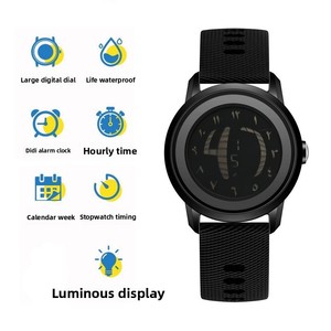 Montre électronique à chiffres arabes, montre-bracelet musulmane, azan, prière islamique, montres de prière arabes pour hommes, montre homme, reloj - Product Image 6