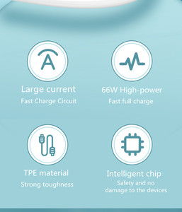 1M 6A Nhanh Chóng Sạc USB-C Cáp Dữ Liệu Cho <span class=keywords><strong>Android</strong></span> Điện Thoại Di Động Cho Tương Thích Tinh Khiết Đồng Conductor 100% QC Vượt Qua - Product Image 3