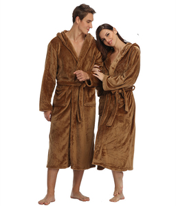 Di lusso Delle Donne Morbido Accappatoio Con Cappuccio Pigiami Degli Indumenti Da Notte <span class=keywords><strong>Vestaglia</strong></span> Cappotto Casa - Product Image 6