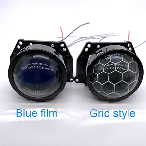 La mejor lente de proyector Bi-LED 3,0 pulgadas 70W faro de coche taza reflectante única luz antiniebla lente de proyector película Azul con H4 H7 - Product Image 1
