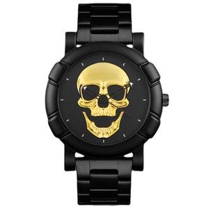 Nuevo Reloj <span class=keywords><strong>de</strong></span> <span class=keywords><strong>Hombre</strong></span> con Diseño <span class=keywords><strong>de</strong></span> Calavera <span class=keywords><strong>Grande</strong></span> y Moderno, con Juego <span class=keywords><strong>de</strong></span> Pulseras <span class=keywords><strong>de</strong></span> Cadena, Reloj <span class=keywords><strong>de</strong></span> Cuarzo Elegante <span class=keywords><strong>para</strong></span> Negocios - Product Image 5
