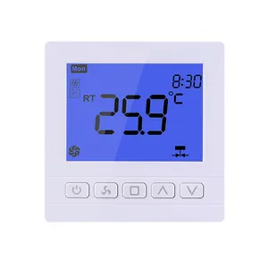 Fcu Touch-Knop Kamerthermostaat Voor Elektrische Verwarming/Koeling Thermostaat Temperatuurregelkamer