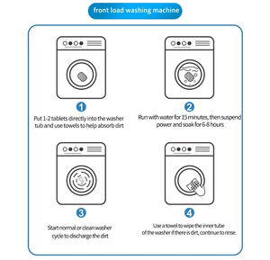 Vast Wasmiddel Diepreinigingstabletten Voor Een Efficiënte Reiniging Van De Wasmachine - Product Image 5