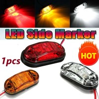 1 pièce 12V LED clignotant latéral de remorque lumières claires voiture camion lentille lampe AU