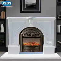 indoor white marble fireplace hearth