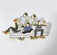 Pin Enamel Keras Langsung dari Pabrik, Bros Logo Kustom, Lencana Paduan Seng untuk Hadiah