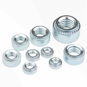 1/4 20 SS Tuerca de remache automático Rivnut de acero Inserto de autocierre Nutsert Prensa Remache Tuerca de remache Hoja de metal Tuerca de remache - Product Image 2