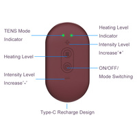 Appareil TENS Électronique de Massage Corporel par Impulsions, Stimulateur Musculaire, Mini Machine TENS à Faible Impulsion pour la Physiothérapie, Soulagement des Douleurs Menstruelles