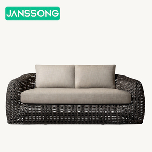 Sang trọng nhôm đồ nội thất ngoài trời đặt khách sạn mây sofa Patio đồ nội thất ngoài trời không thấm nước vườn mây sofa hồ bơi Sun Lounger - Product Image 4