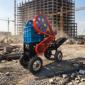 Concasseur de roche, équipement de concassage, concasseur à mâchoires diesel, concasseur mobile pour déchets de construction, concasseur à mâchoires PE250x400 - Product Image 1