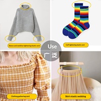 Fil élastique en chenille 420D avec spandex pour la couture de vêtements, fil de bobine ultra-fin de 0,3 mm pour machine à coudre, idéal pour les poignets - Livraison gratuite