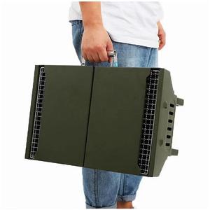 Parrilla de Carbón Plegable de Acero Inoxidable con Dispositivo de Seguridad para la Deficiencia de Oxígeno, Parrilla Portátil para Acampar para 3-5 Personas - Product Image 1