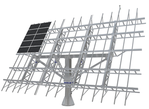 Système de suivi solaire automatique à double axe sans cadre pour panneaux photovoltaïques, traqueur solaire haute précision à double axe en acier inoxydable 304 - Product Image 3