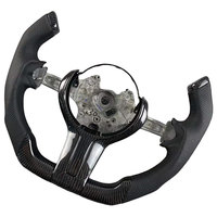 Volant sport en cuir et fibre de carbone pour BMW F10 F30 E46 E60 F15 F90 F80 G20 G30 M3 M4 M5, avec poignée en cuir