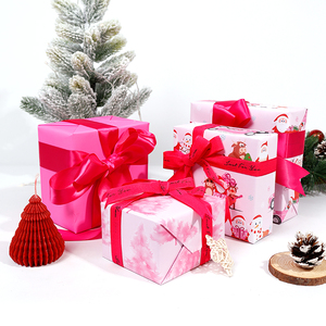 Stock personnalisé 80g de papier d'emballage coloré de haute qualité 43*300 cm Papier d'emballage cadeau pour emballage de Noël - Product Image 2