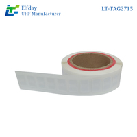 Etiqueta RFID UHF para Recopilación de Datos Confiables, 860-960 MHz, EPC Clase 1 Gen2, Antena de Aluminio de 27x15 mm