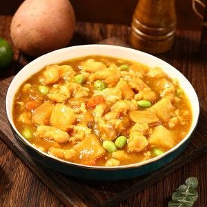 Poulet tendre sauté aux épices aromatiques <span class=keywords><strong>au</strong></span> curry, paquet de 10 kg, pour <span class=keywords><strong>micro</strong></span>-ondes, surgelé rapidement pour un service pratique - Product Image 2