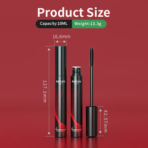 Bouteille de mascara personnalisée en plastique vide, conteneur de mascara pour cils or et blanc fantaisie - Product Image 2