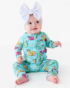EcoChic Zippy Pijamas-Mameluco de bambú para bebé recién nacido - Product Image 3