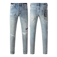 Jeans KSBUI pour homme, style vintage, de marque, micro-élasticité, qualité professionnelle, streetwear, coupe bootcut, taille moyenne