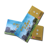 Folletos Impresos Personalizados de Fábrica, Cupones de Descuento, Boletos de Parque de Cartón Kraft, Folletos Publicitarios, Vales Promocionales