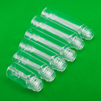 Bouteilles compte-gouttes en plastique PET transparentes noires personnalisées, vides, de 30 ml, 40 ml, 50 ml, 60 ml, 70 ml, 75 ml, pour huiles essentielles liquides V3