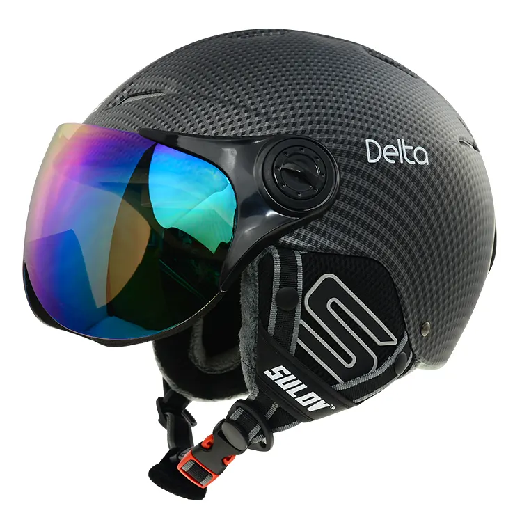 2022 Hot sale Special Design Snow Sports Skiing Helmet with lens Unisex Snowboard Helmet for adults skating snow boarding helmet