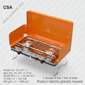 Alta calidad bajo precio fácil de llevar picnic al aire libre plegable portátil de acero inoxidable 2 quemadores <span class=keywords><strong>estufa</strong></span> de <span class=keywords><strong>gas</strong></span> - Product Image 3