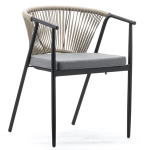 Moderno y cómodo jardín marco <span class=keywords><strong>de</strong></span> metal comedor reposabrazos silla al aire libre café restaurante <span class=keywords><strong>muebles</strong></span> para escuelas y parques - Product Image 1