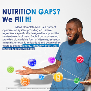 Gomitas de Vitaminas para Hombres Adultos - Fórmula Sin Gluten para Aumentar la Energía y la Productividad en el Trabajo y en el Hogar - Product Image 6