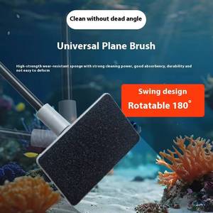 Kit <span class=keywords><strong>de</strong></span> nettoyage d'aquarium 5-en-1 à long manche avec épuisette et grattoir à algues pour l'espace du salon - Product Image 4