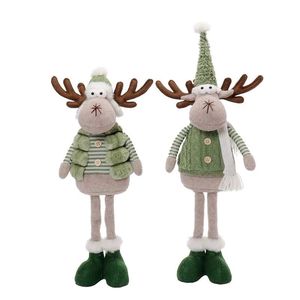 Adorables Ciervos de Peluche de Pie, Juego de 2 Figuras de Reno de Pelo Suave para Regalo Navideño - Product Image 2